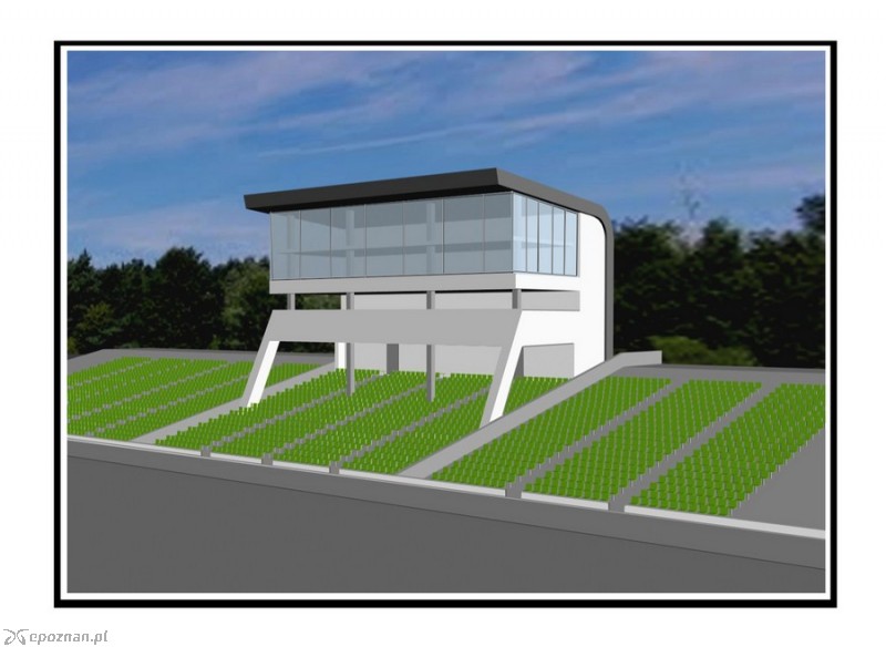 Propozycja architektoniczna trybuny VIP (wersja II)
