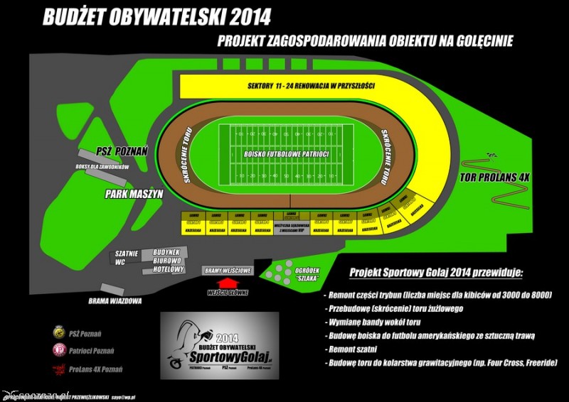 Wizualizacja projektu „Sportowy Golaj” 