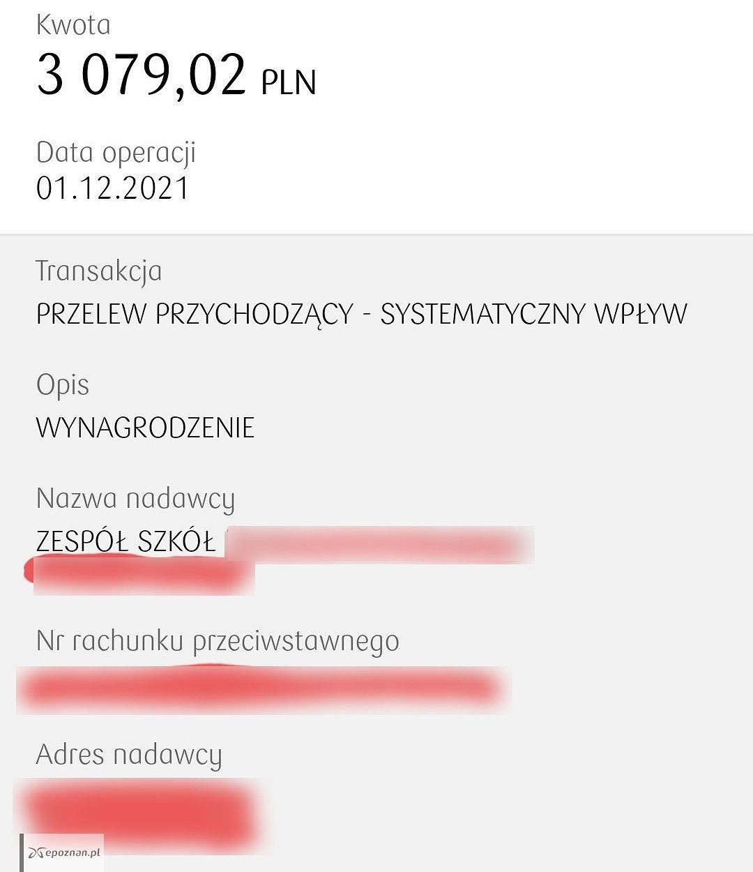 Przelew w grudniu | fot. Czytelnik